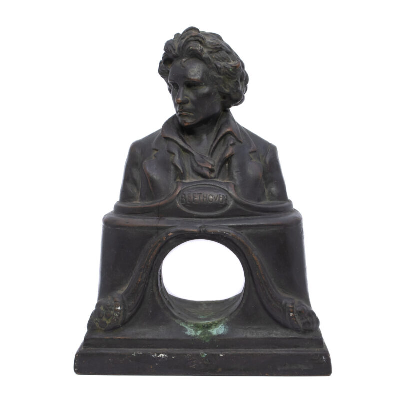 Vintage Bauer Schach Mantle Clock Body Surround - Beethoven Bust #64493