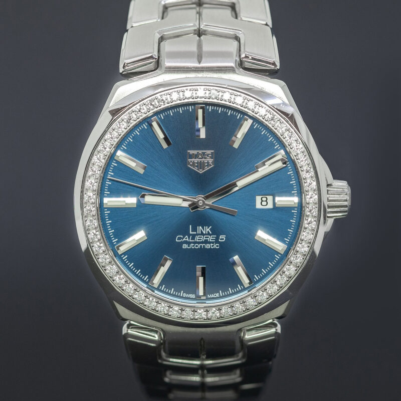 Tag Heuer Link Diamond Automatic Watch WBC2113 + Box & Card #64073