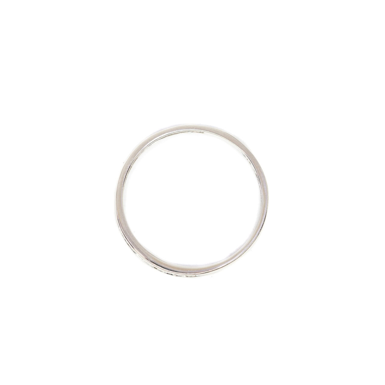 9ct White Gold Diamond Band Ring Size O 64331 Monty's