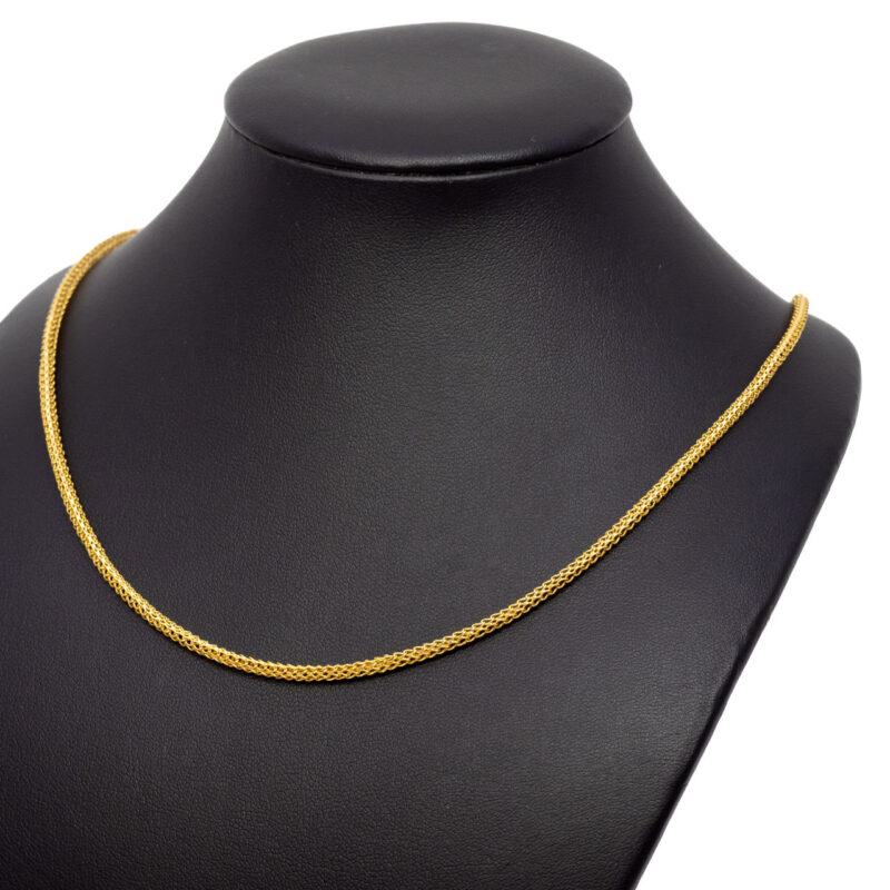 23ct Yellow Gold 1 Bhat Thai Gold Ornate Necklace 50cm #64355