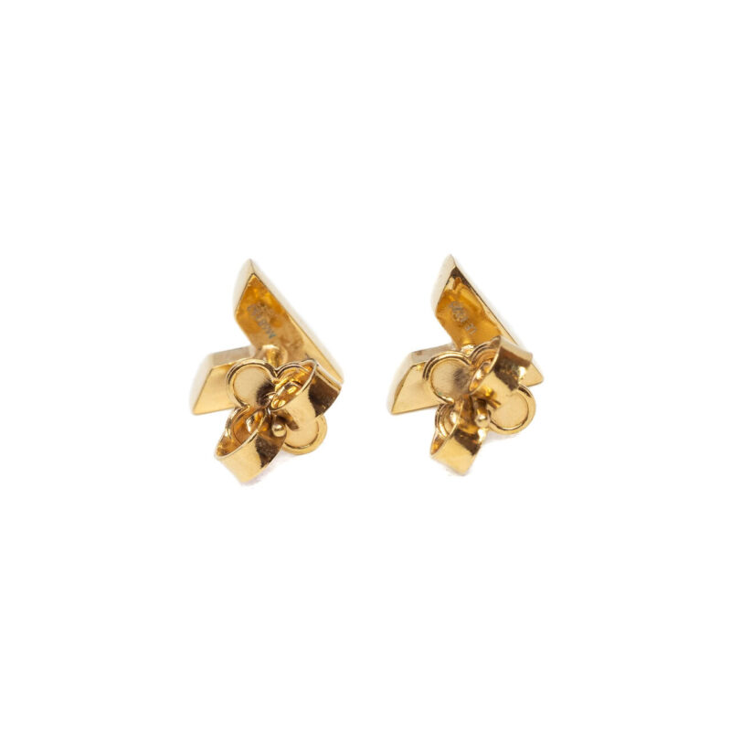 Louis Vuitton Essential Stud Earrings Yellow-Tone #64415