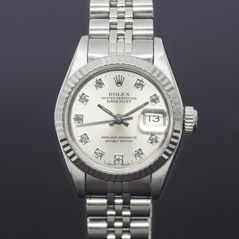 Rolex Datejust 69174 Diamond Dial Watch + Box  C/1990 #64486