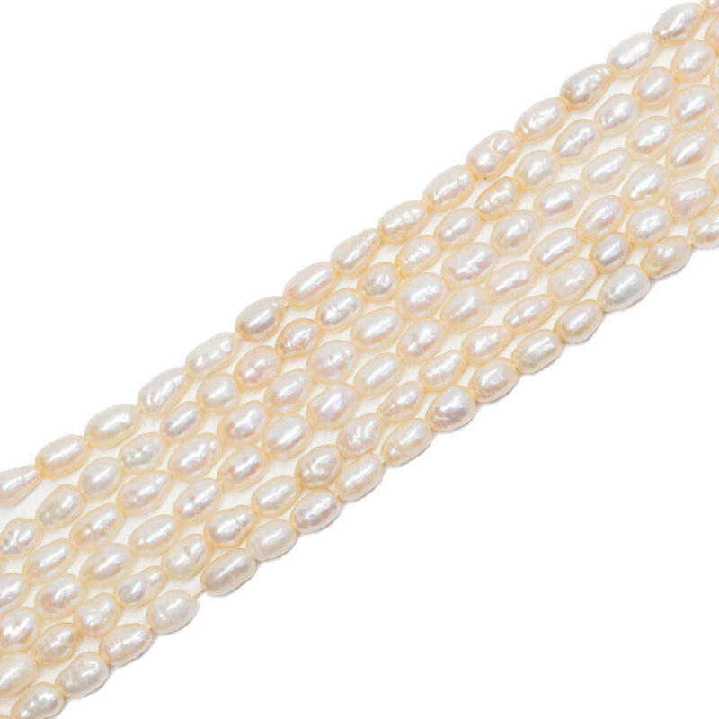 14ct Yellow Gold Six Strand Keshi Pearl Bracelet 21cm #63007