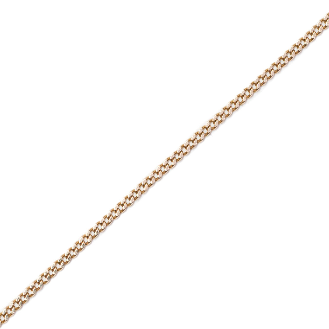 9ct Yellow Gold Curb Link Chain Necklace 47cm #64243 9ct Yellow Gold Curb Link Chain Necklace 47cm #64243 - Image 2