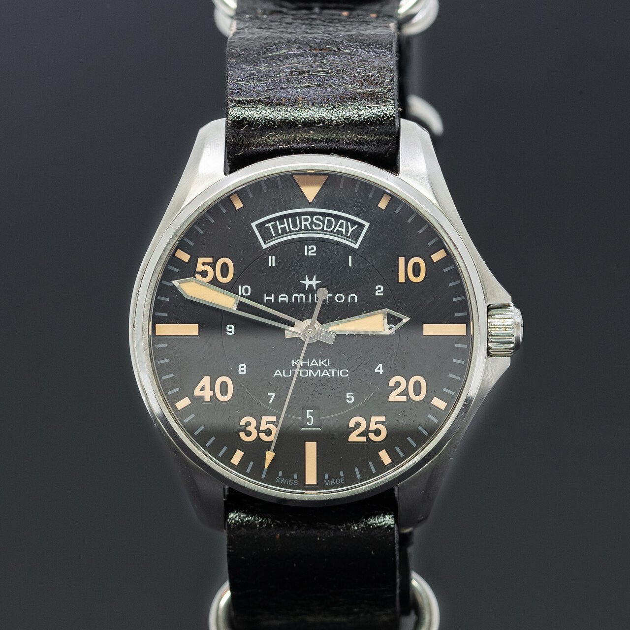 Hamilton Khaki Pilot Day Date Automatic H646450 Watch #63796