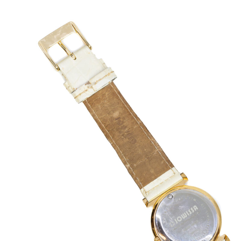 Jowissa Roma Swiss Ladies Gold/White Roman Numerals Watch J2.276.M #64391