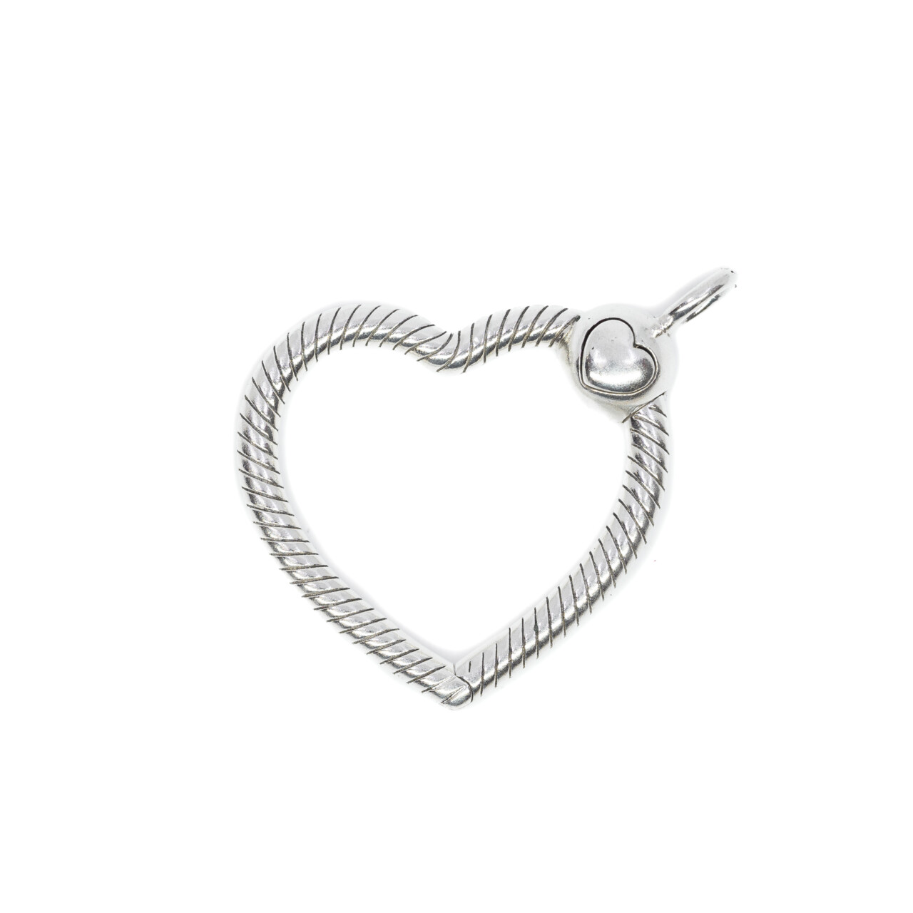 Pandora Sterling Silver Moments Hearts Charm Pendant #64044