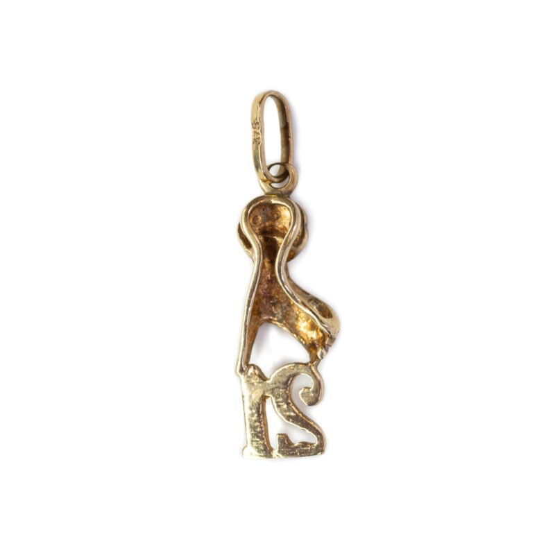 9ct Yellow Gold Hand 21st Birthday Pendant #64230