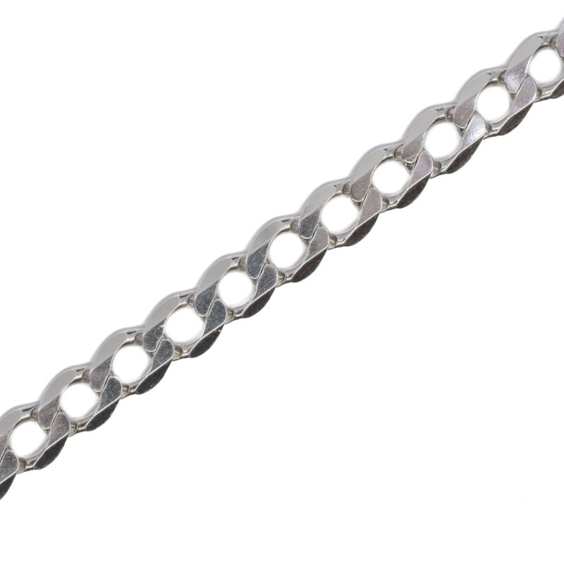 Sterling Silver Curb Link chain Necklace 55cm #64400