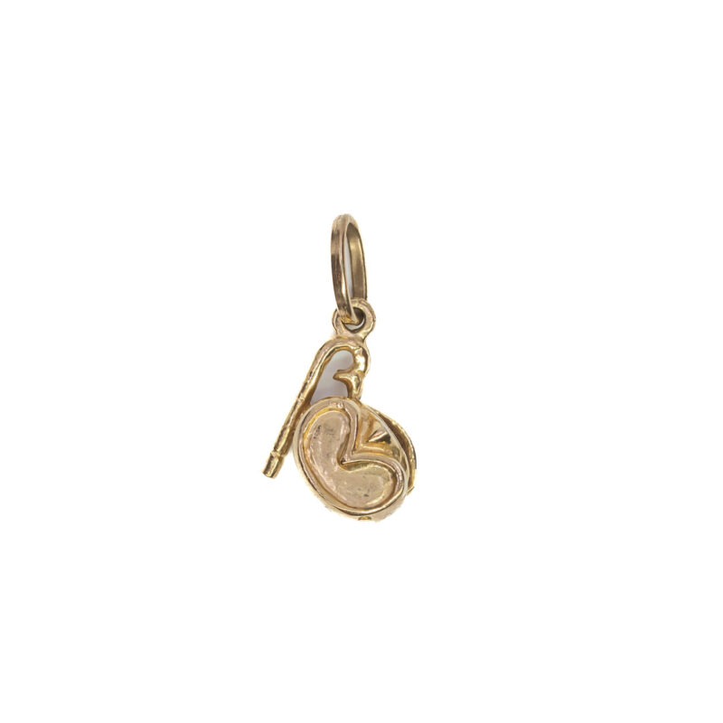 9ct Yellow Gold Snorkel Mask Charm Pendant #64231