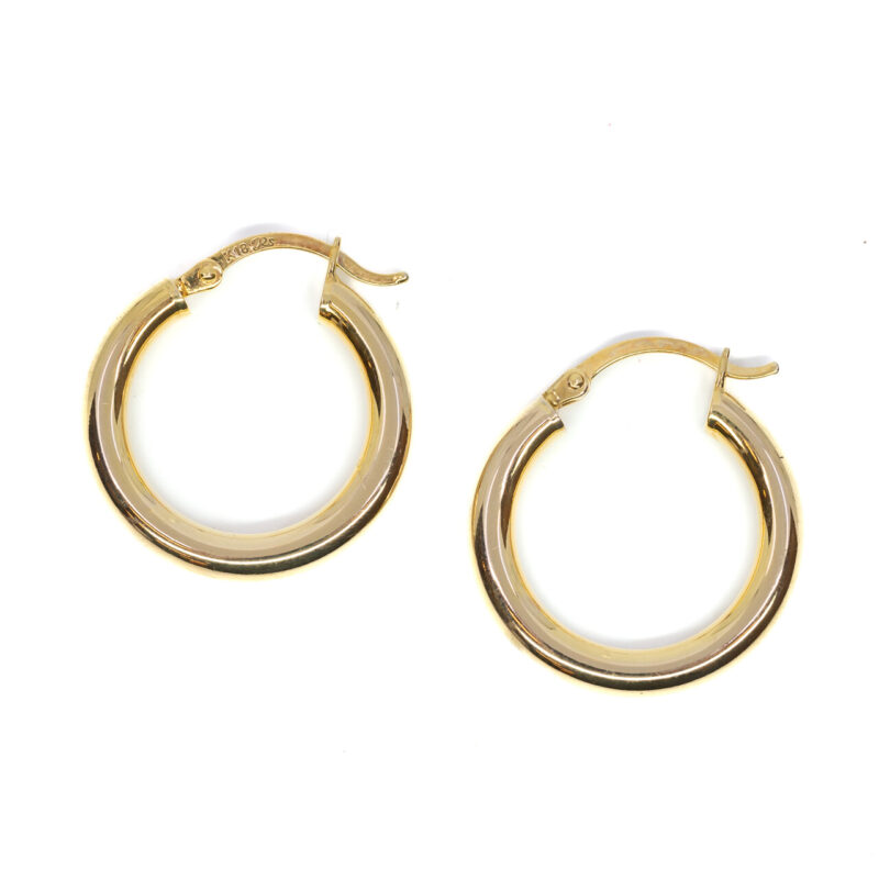 18ct Yellow Gold Hoop Earrings #63941