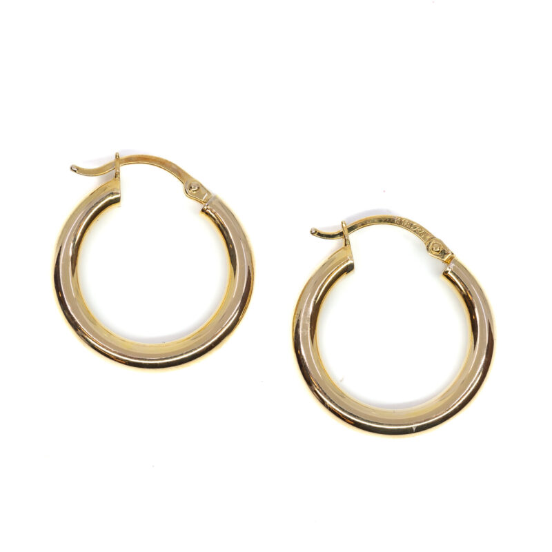 18ct Yellow Gold Hoop Earrings #63941