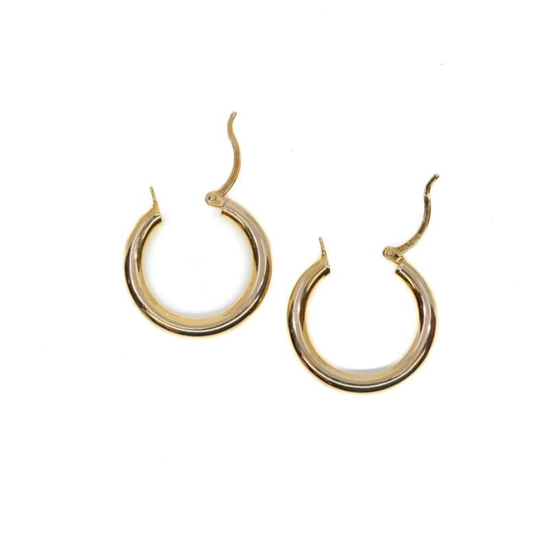 18ct Yellow Gold Hoop Earrings #63941