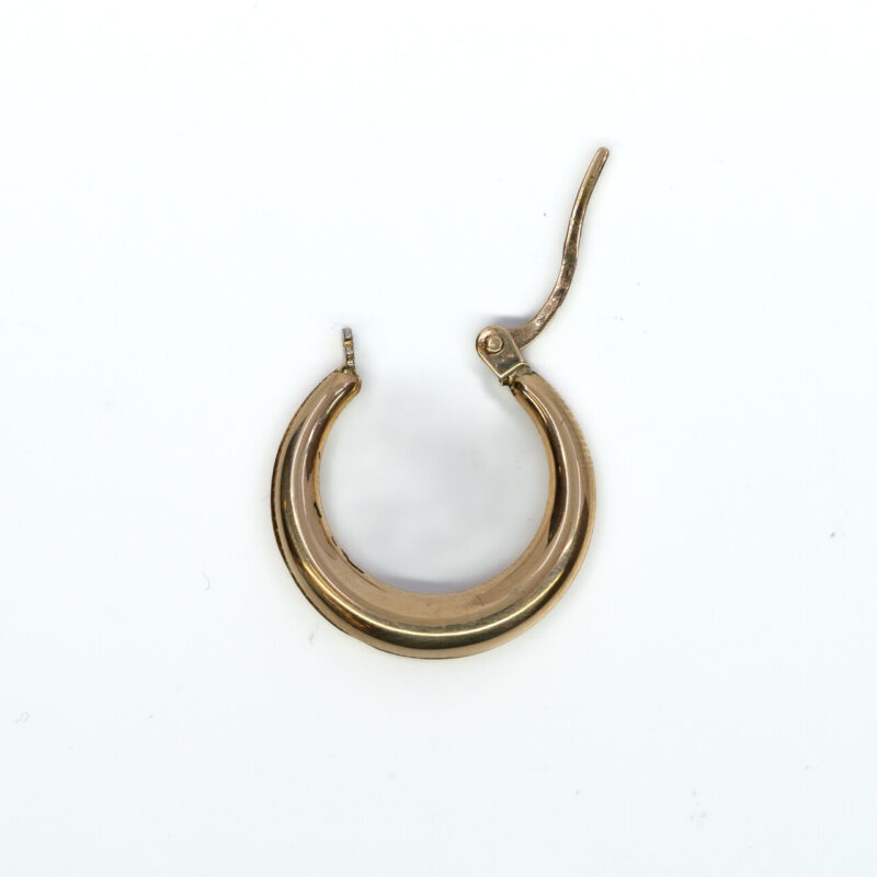 Single 9ct Yellow Gold Hoop Earring #64216