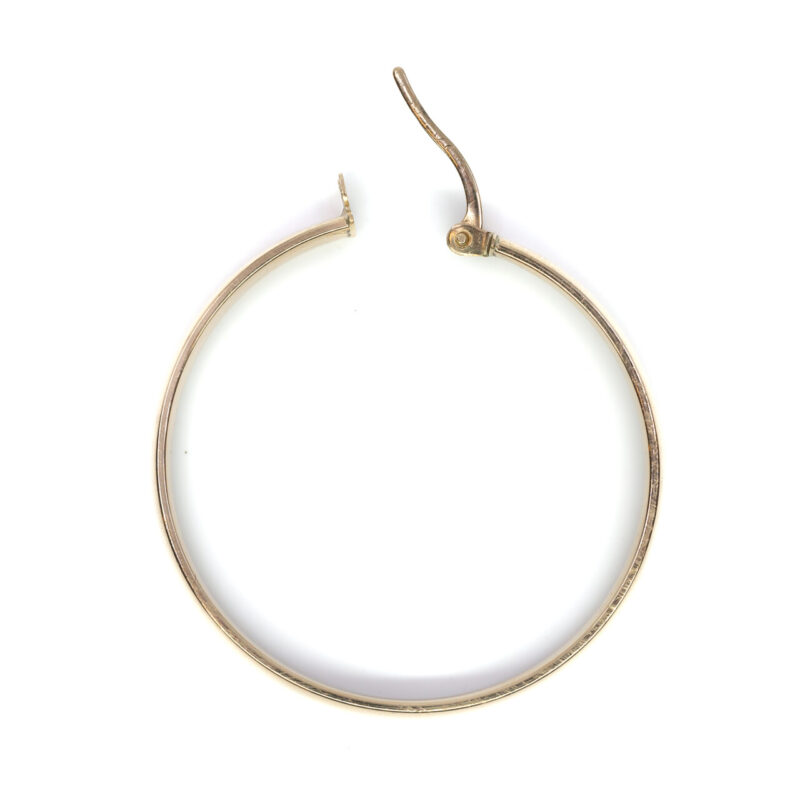 Single 9ct Yellow Gold Hoop Earring 32mm #64367