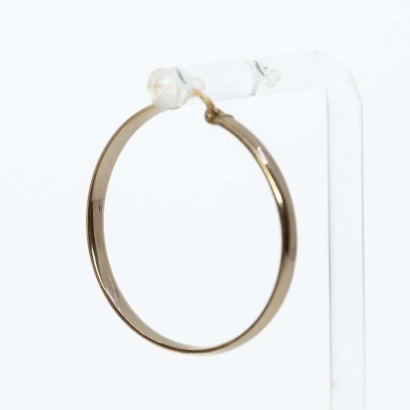 Single 9ct Yellow Gold Hoop Earring 32mm #64367