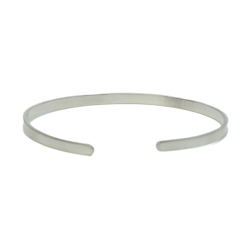 Sterling Silver Cuff Bangle "Always In My Heart" #64357