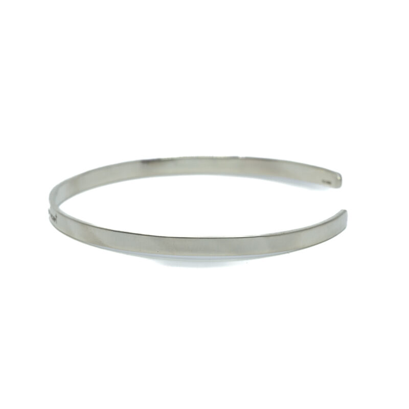 Sterling Silver Cuff Bangle "Always In My Heart" #64357