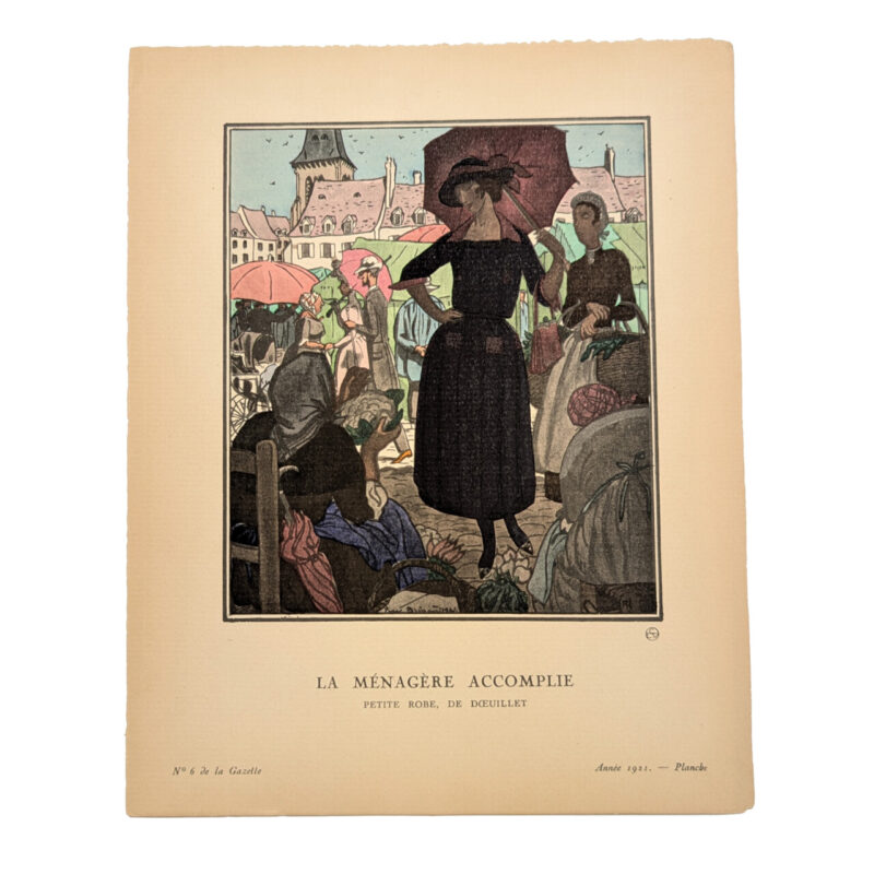 Gazette du Bon Ton Fashion Print - La Menagere Accomplie 1921 #64767-2