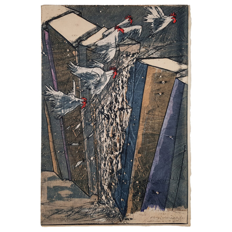 Kawachi Seiko Flying Characters Set Anastatic Relief Prints | Limited & Hand Signed #64887