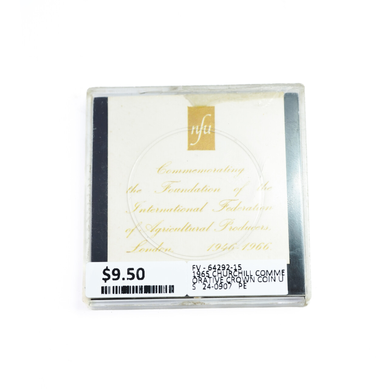 1965 Churchill Commemorative Crown Coin Uncirculated and Cased #64292-15 1965 Churchill Commemorative Crown Coin Uncirculated and Cased #64292-15 - Image 2
