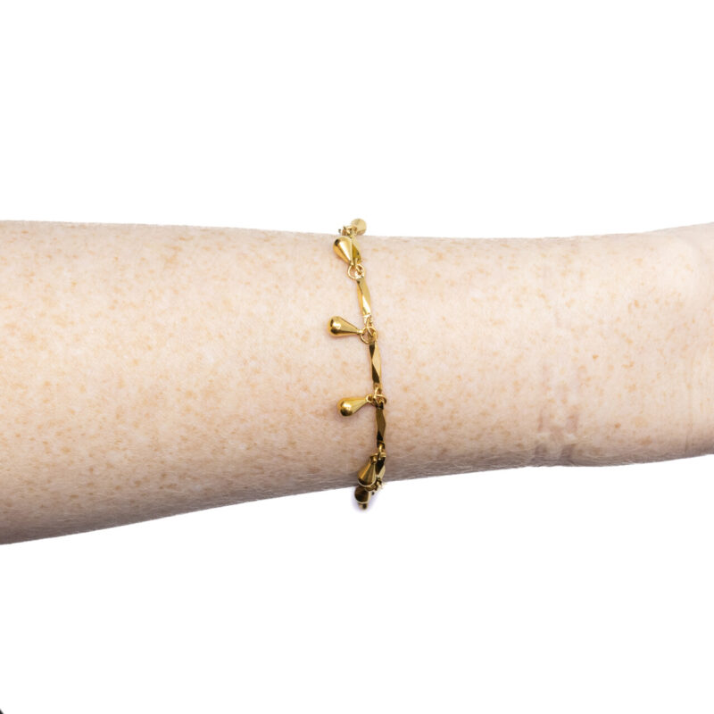 Yellow Gold-Plated Bracelet 16cm #3002-3