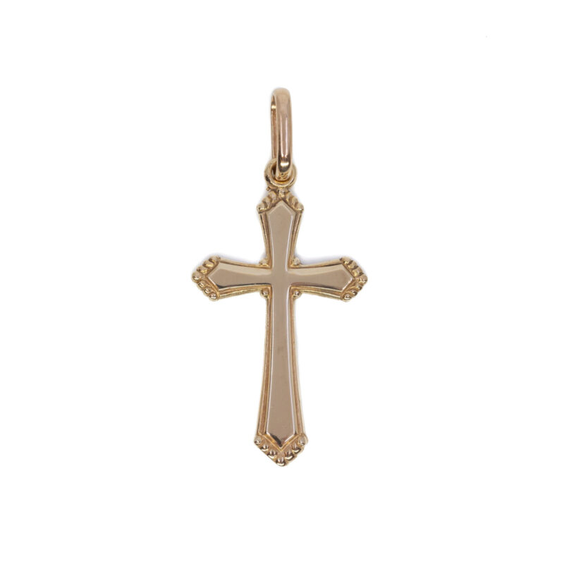 9ct Yellow Gold Large Cross Pendant #64484