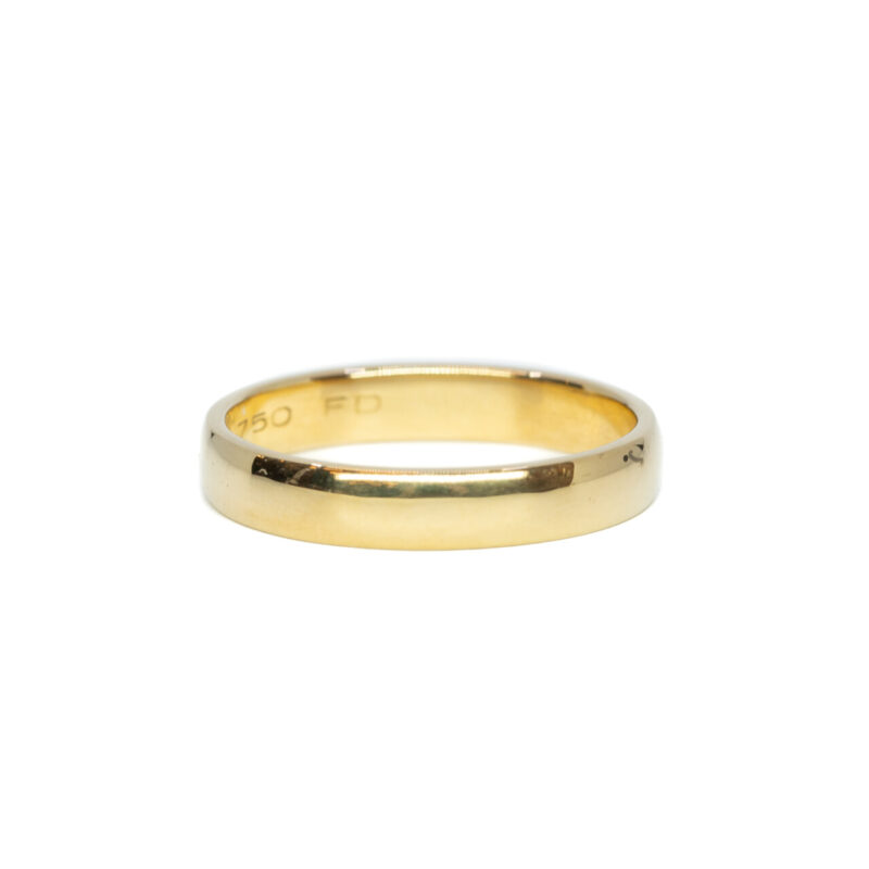 18ct Yellow Gold Plain Band Ring Size N #64527