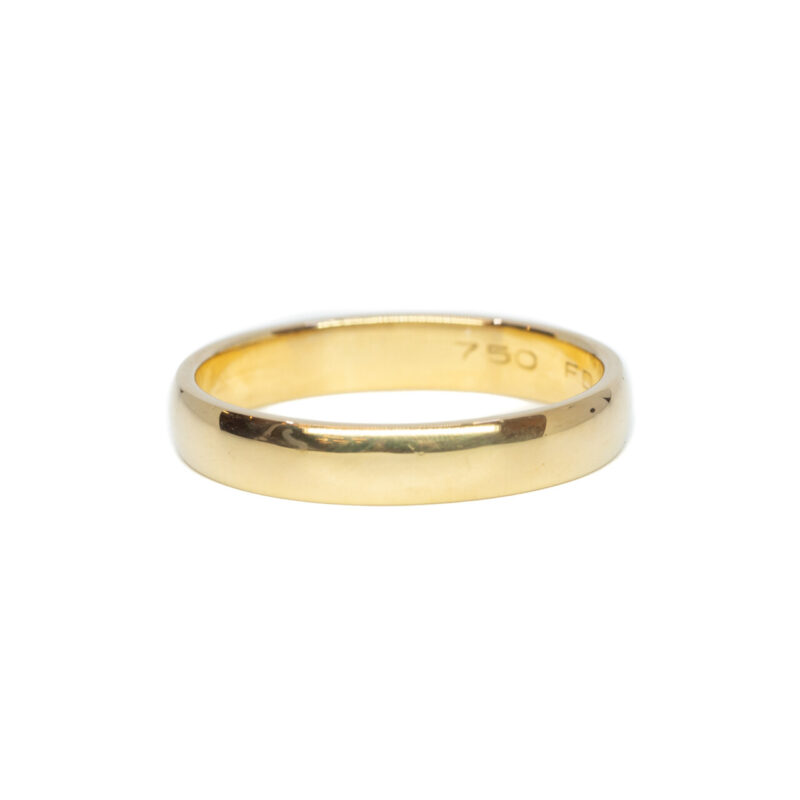 18ct Yellow Gold Plain Band Ring Size N #64527