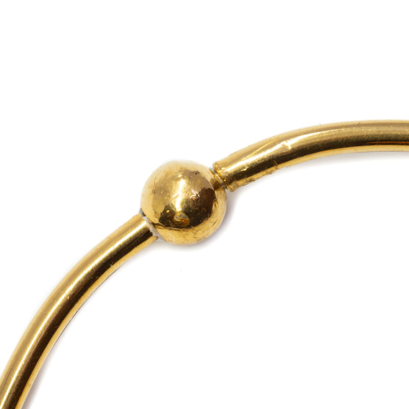 24ct Yellow Gold Round Bangle 59mm #64328