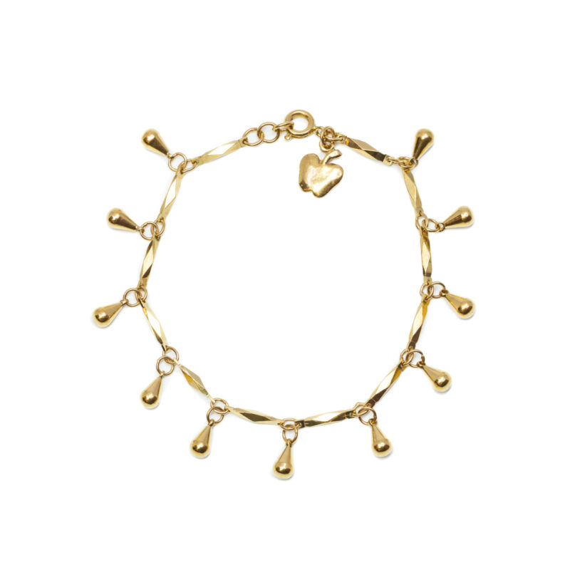 Yellow Gold-Plated Bracelet 16cm #3002-3