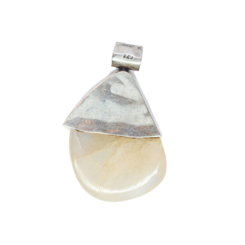 Sterling Silver Rainbow Moonstone Pendant #64306