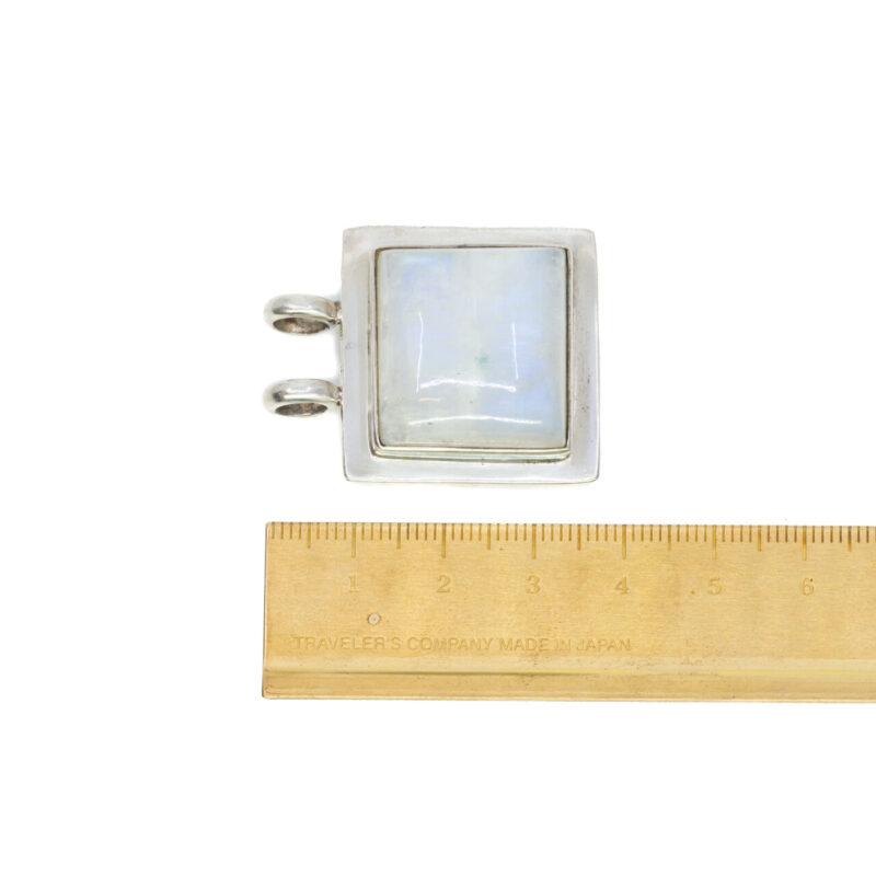 Sterling Silver Square Shaped Moonstone Pendant #64309