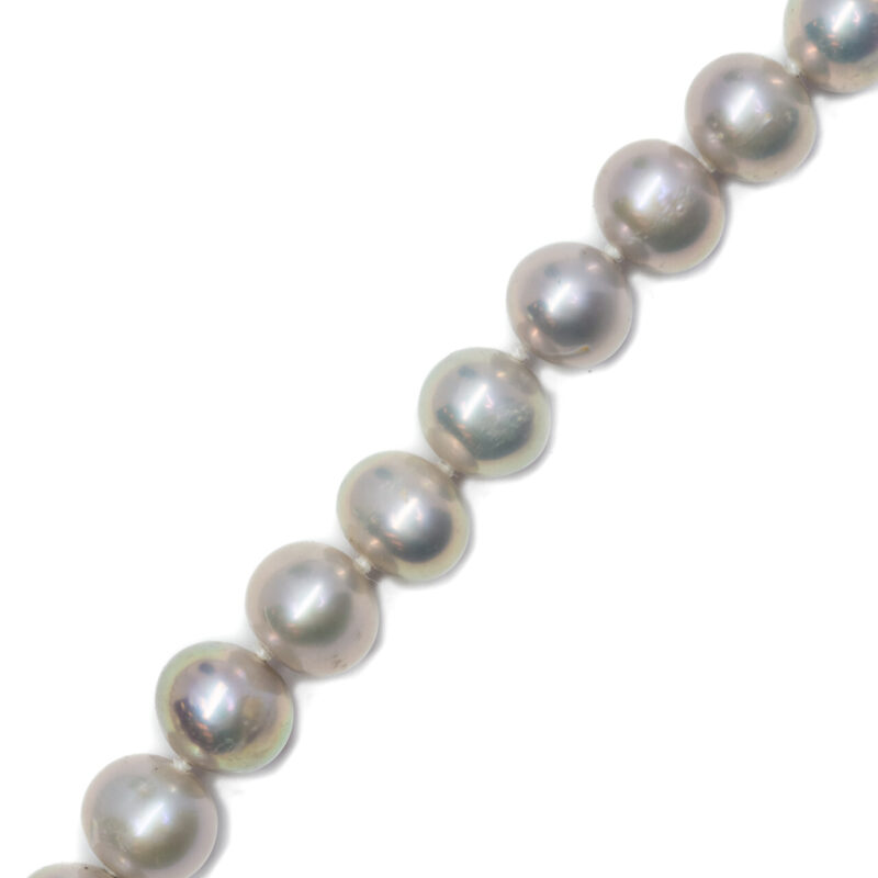 Sterling Silver Freshwater Pearl Necklace & Pearl Enhancer 40cm #64614-3