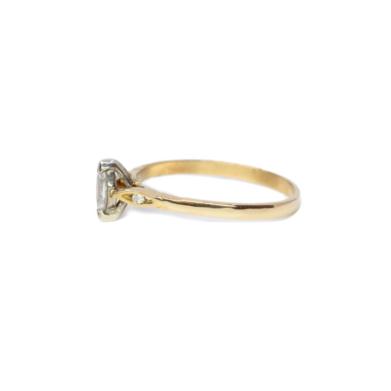 18ct Yellow Gold Marquise Diamond Ring Size N #64664