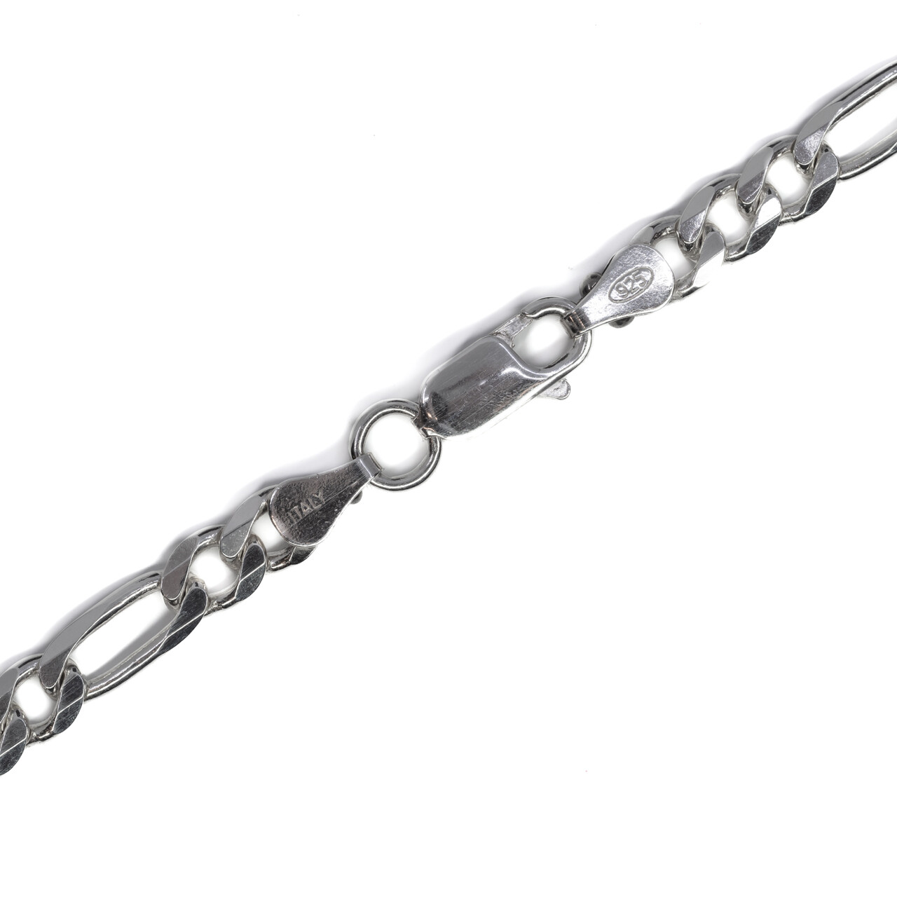 Sterling Silver Figaro 3-1 Link Chain Necklace 60cm #64561 Sterling Silver Figaro 3-1 Link Chain Necklace 60cm #64561 - Image 4