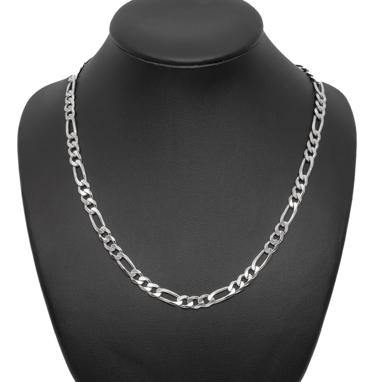 Sterling Silver Figaro 3-1 Link Chain Necklace 60cm #64561