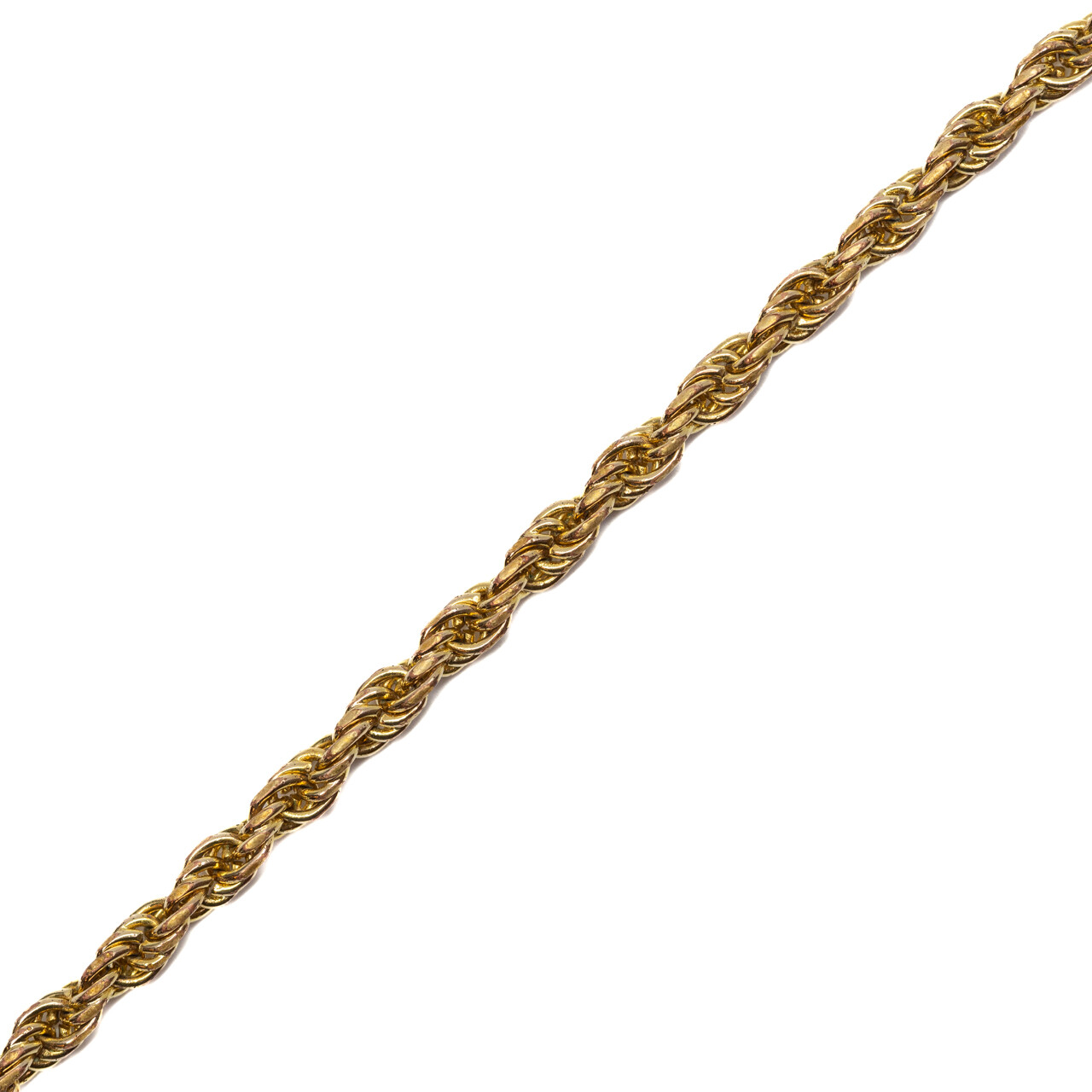 Vintage Yellow Gold-Plated Rope Chain 50cm #6354-3 Vintage Yellow Gold-Plated Rope Chain 50cm #6354-3 - Image 2