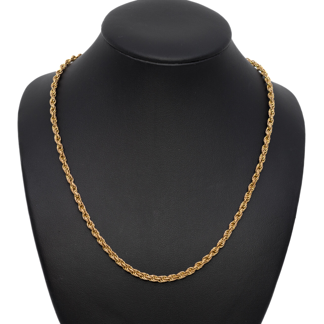 Vintage Yellow Gold-Plated Rope Chain 50cm #6354-3 Vintage Yellow Gold-Plated Rope Chain 50cm #6354-3