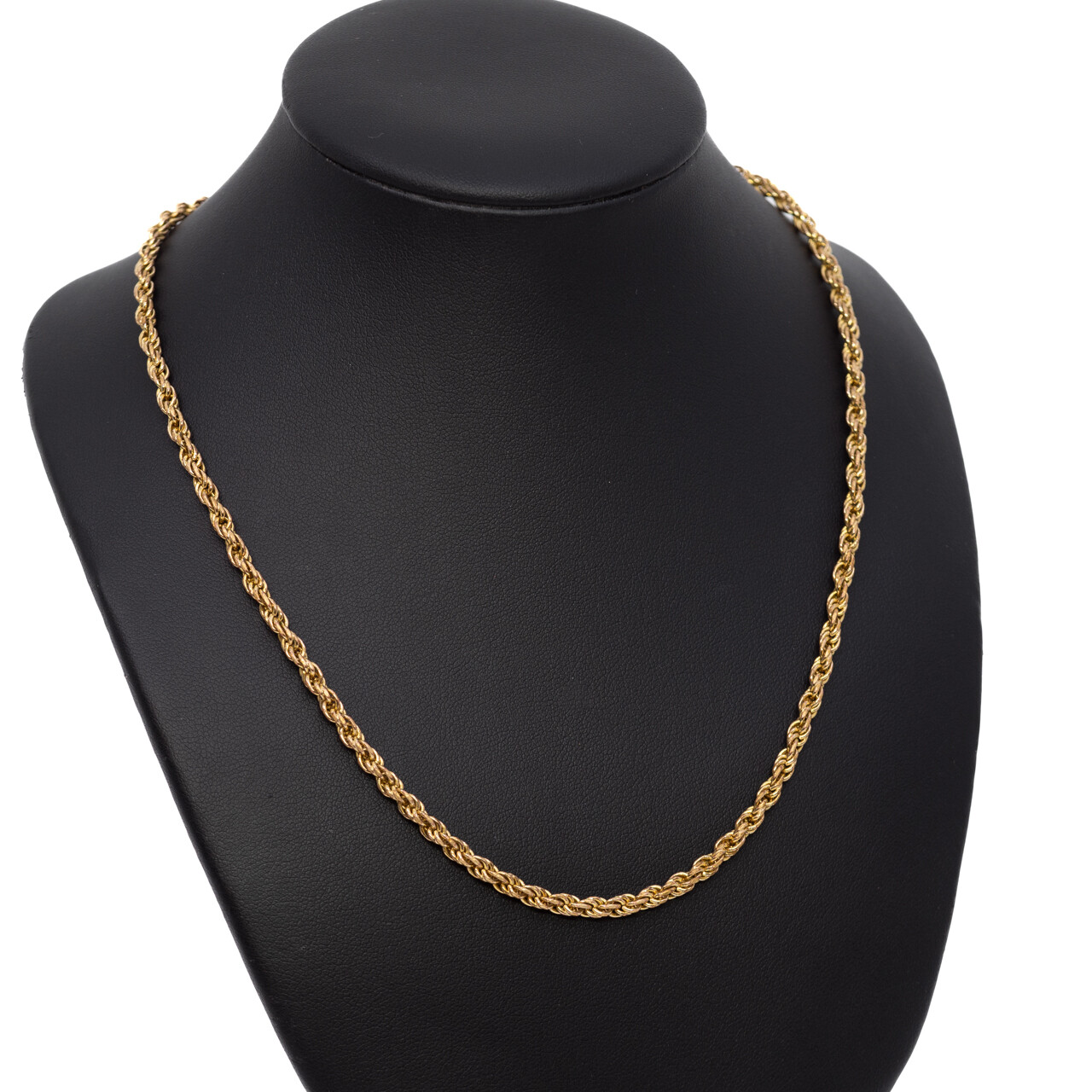 Vintage Yellow Gold-Plated Rope Chain 50cm #6354-3 Vintage Yellow Gold-Plated Rope Chain 50cm #6354-3 - Image 3