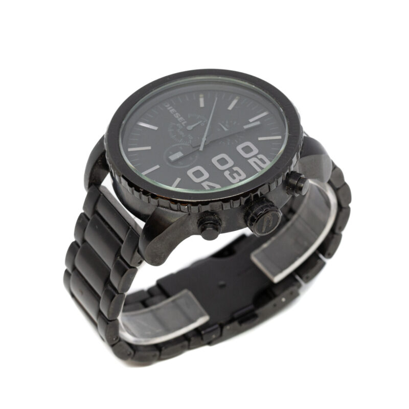 Diesel Dz-4207 Black Large 52mm Quartz Stainless Steel Watch #809462