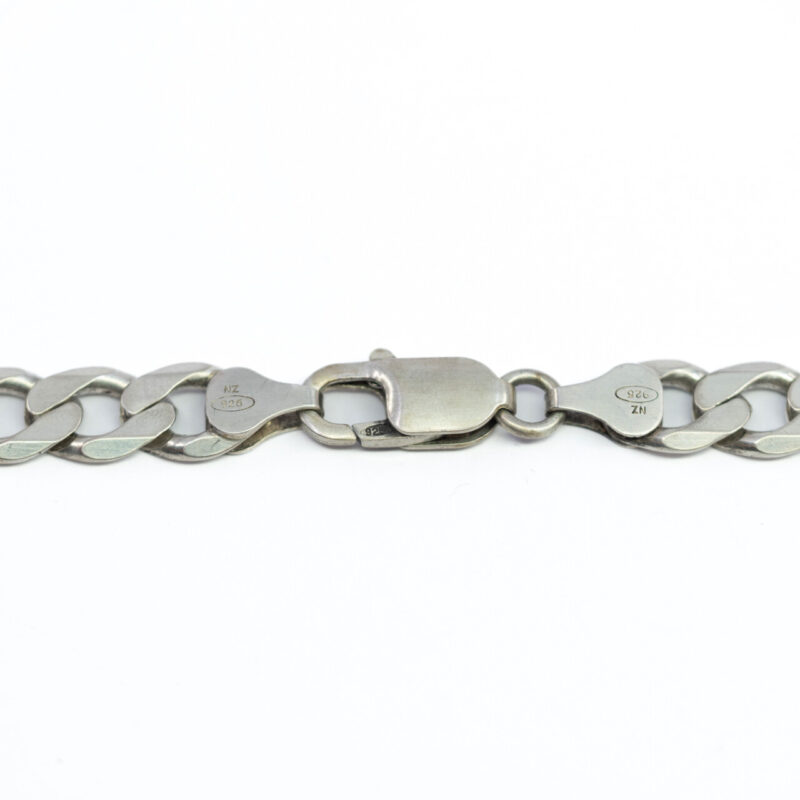 Sterling Silver Curb Link Chain Necklace 55cm #64594 - Image 6