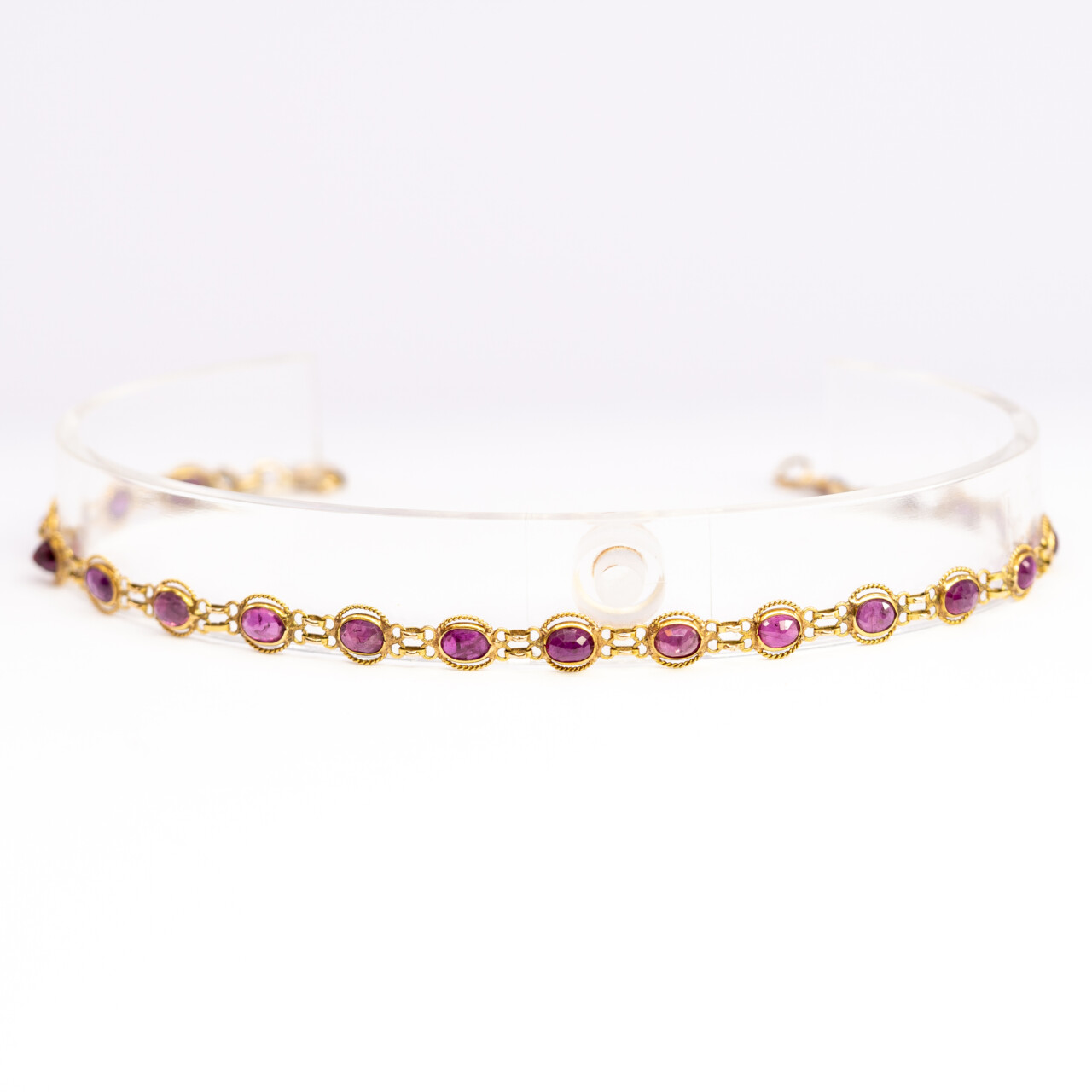 18ct Yellow Gold Natural Ruby Bracelet 18cm #62274 18ct Yellow Gold Natural Ruby Bracelet 18cm #62274