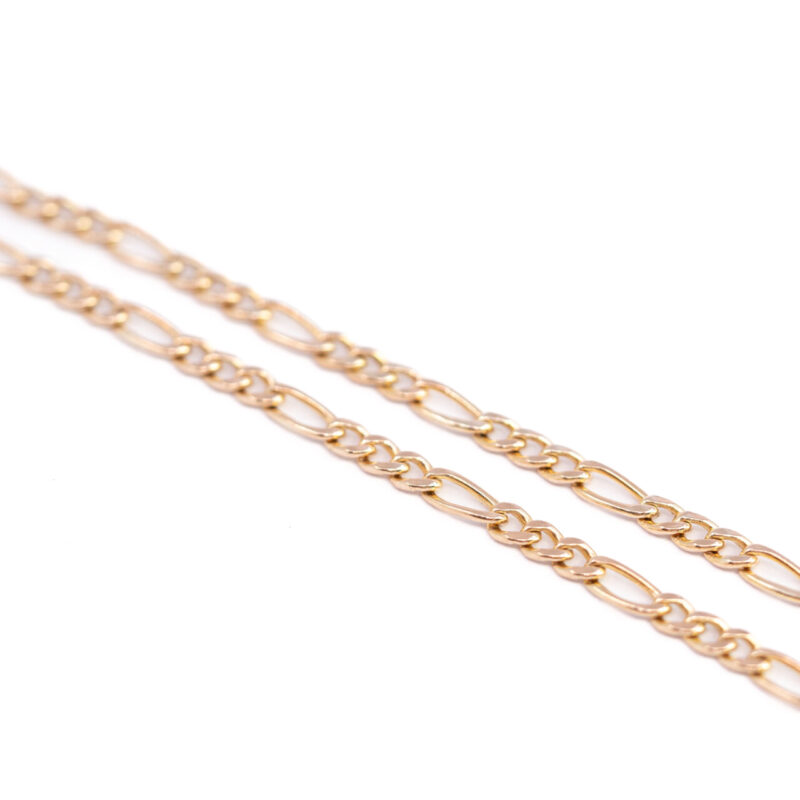 9ct Yellow Gold Hollow Curb Link Chain Necklace 50cm #64218