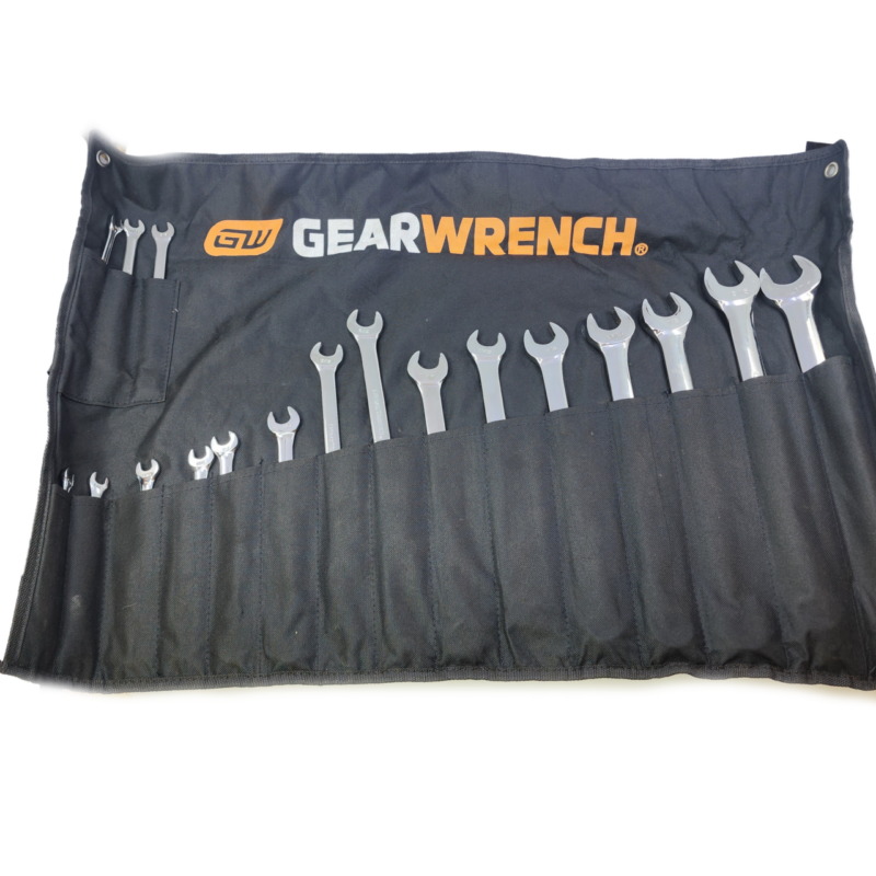 Gearwrench 18 Piece Imperial Spanner Set in Roll 9248 5/32 - 1" #65167