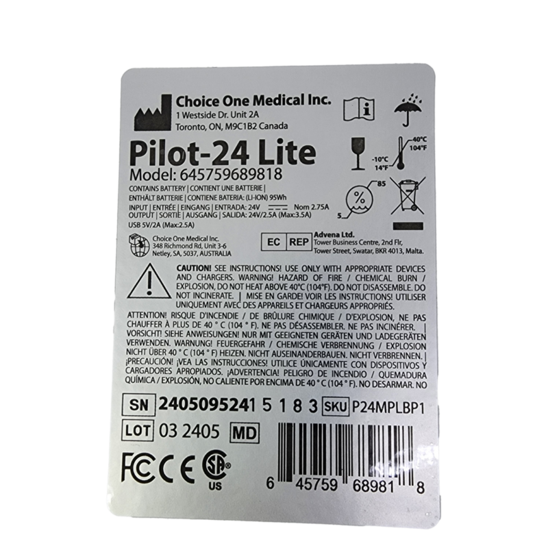 Medistrom Pilot 24 Lite Battery Pack for ResMed AirSense AirMini S9 & BMC G3 #65008 - Image 4