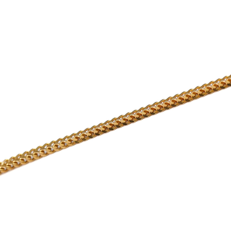 22ct Yellow Gold Foxtail Link Chain Necklace 44cm #64939