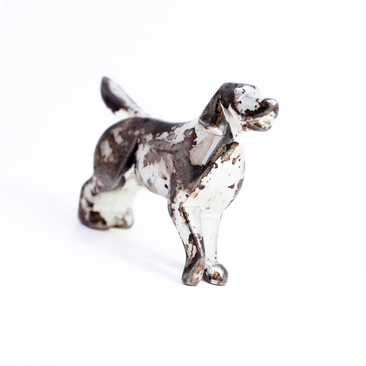 Vintage Christofle France Silver Plated Dog Paperweight Figurine Golden Retriever #65057 Vintage Christofle France Silver Plated Dog Paperweight Figurine Golden Retriever #65057 - Image 4