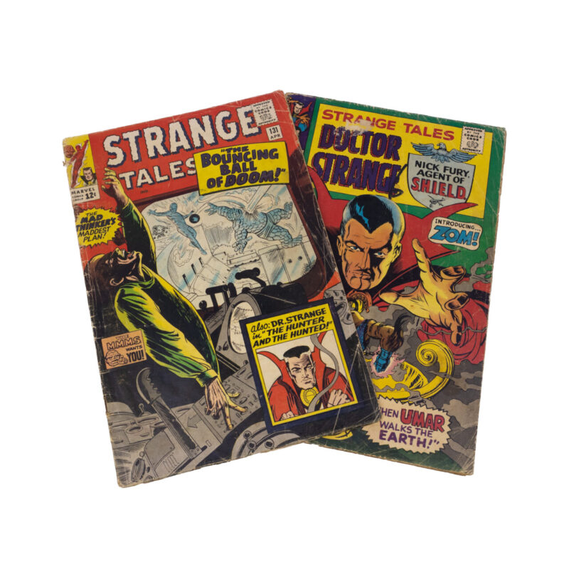 2x Strange Tales COMIC BOOKS #131 & #156 1960s #64519-36