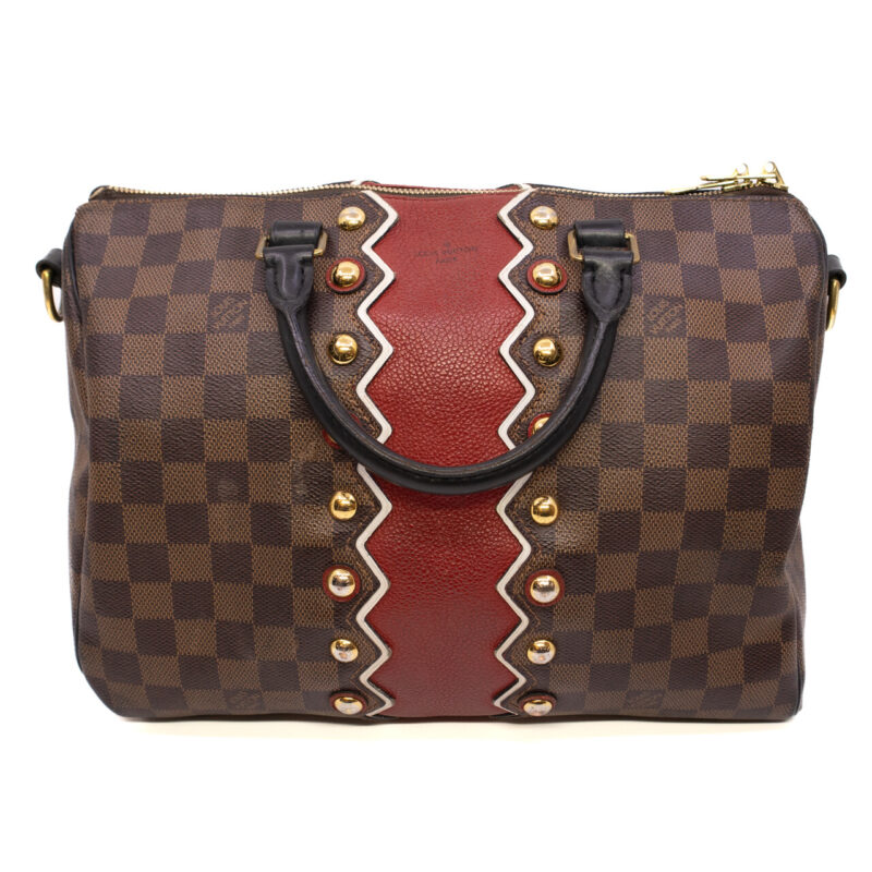 Louis Vuitton Speedy 30 Bandouliere Karakoram Bag Damier #64553